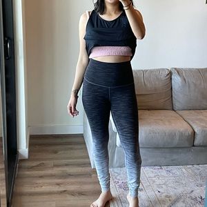 Lululemon Wunder Under Hi-Rise Tight Ombré Melange Space Dye Black Size 4